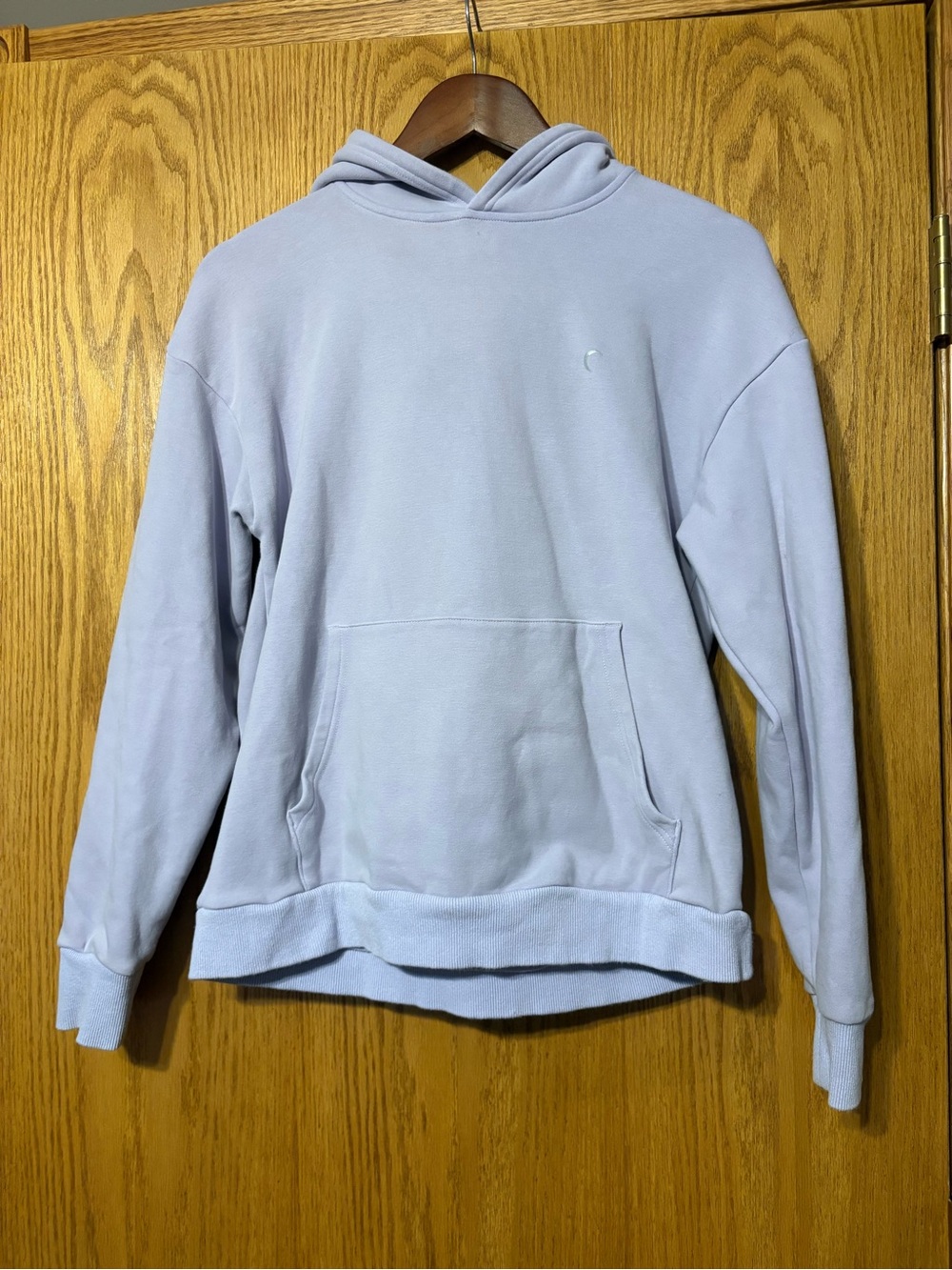 Zyia Light Lavender Hoodie Sweatshirt - Casual Pullover